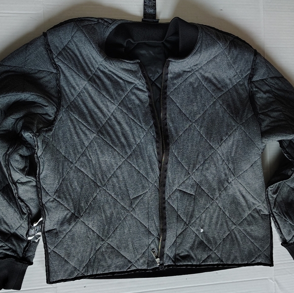 Dickies Diamond Quilted Nylon Jacket Men's Size 2XL Black Zip Front Pockets Line - Picture 8 of 15
